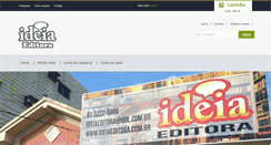 Desktop Screenshot of ideiaeditora.com.br